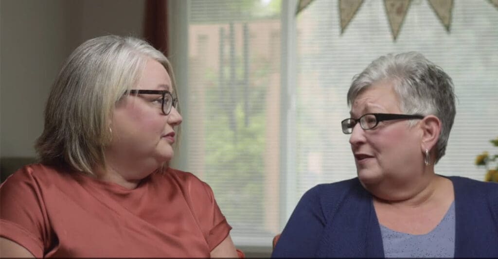 Cookeville Video Thumbnail Senior Living Resident and Daughter looking at each other