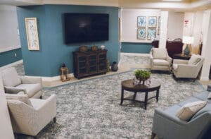 TV area at Charter Senior Living of Cookeville